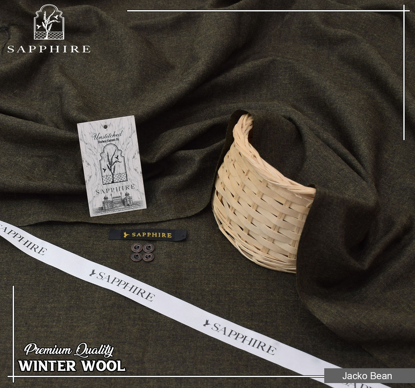 Saphire Pashmina Wool