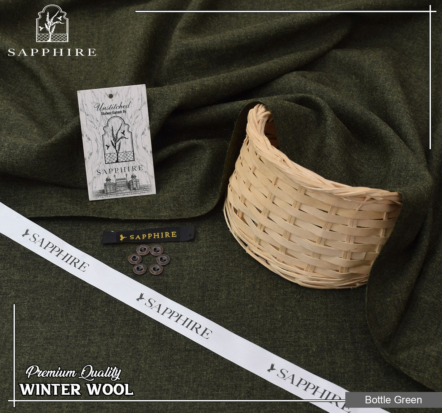 Saphire Pashmina Wool