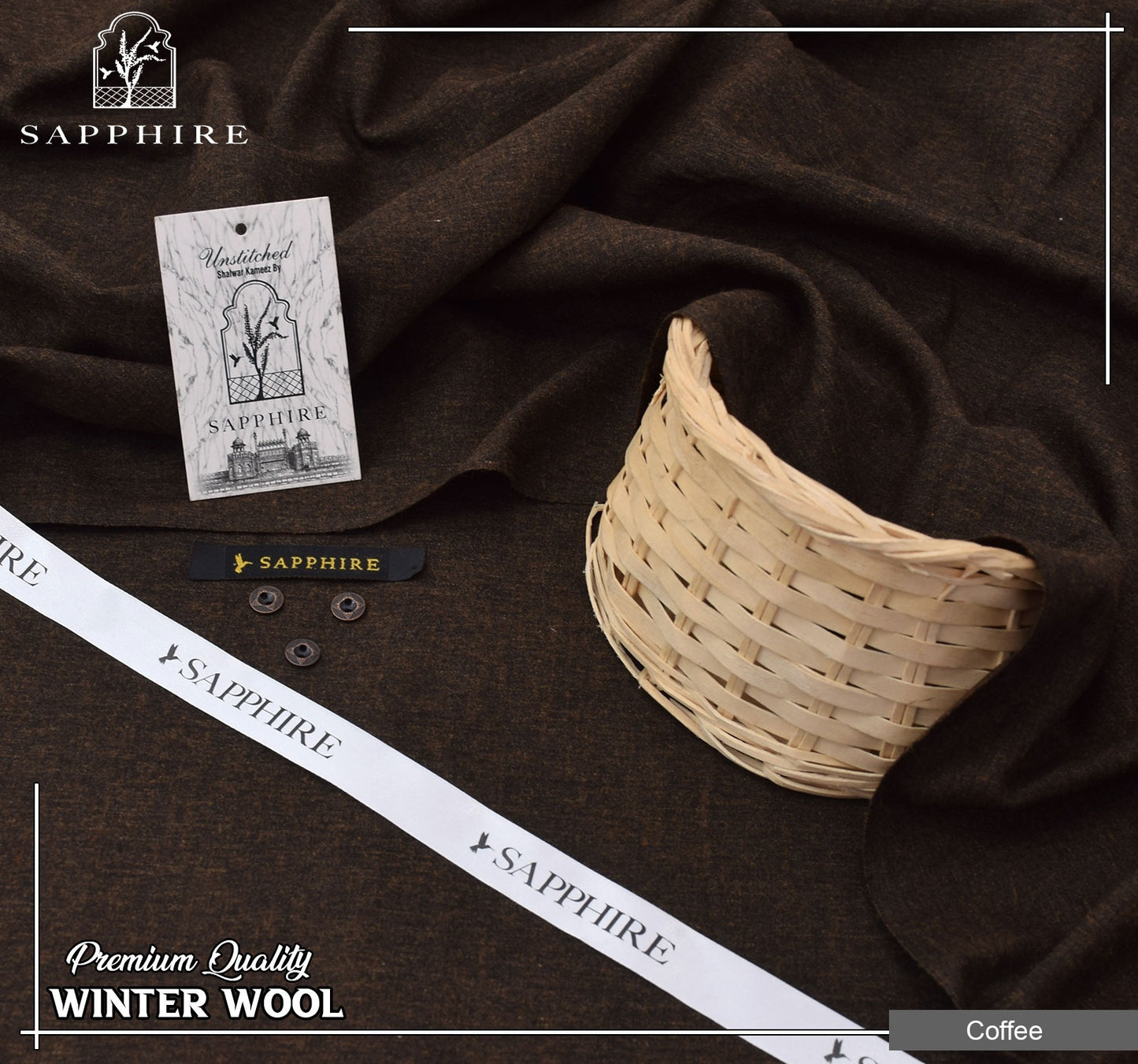 Saphire Pashmina Wool