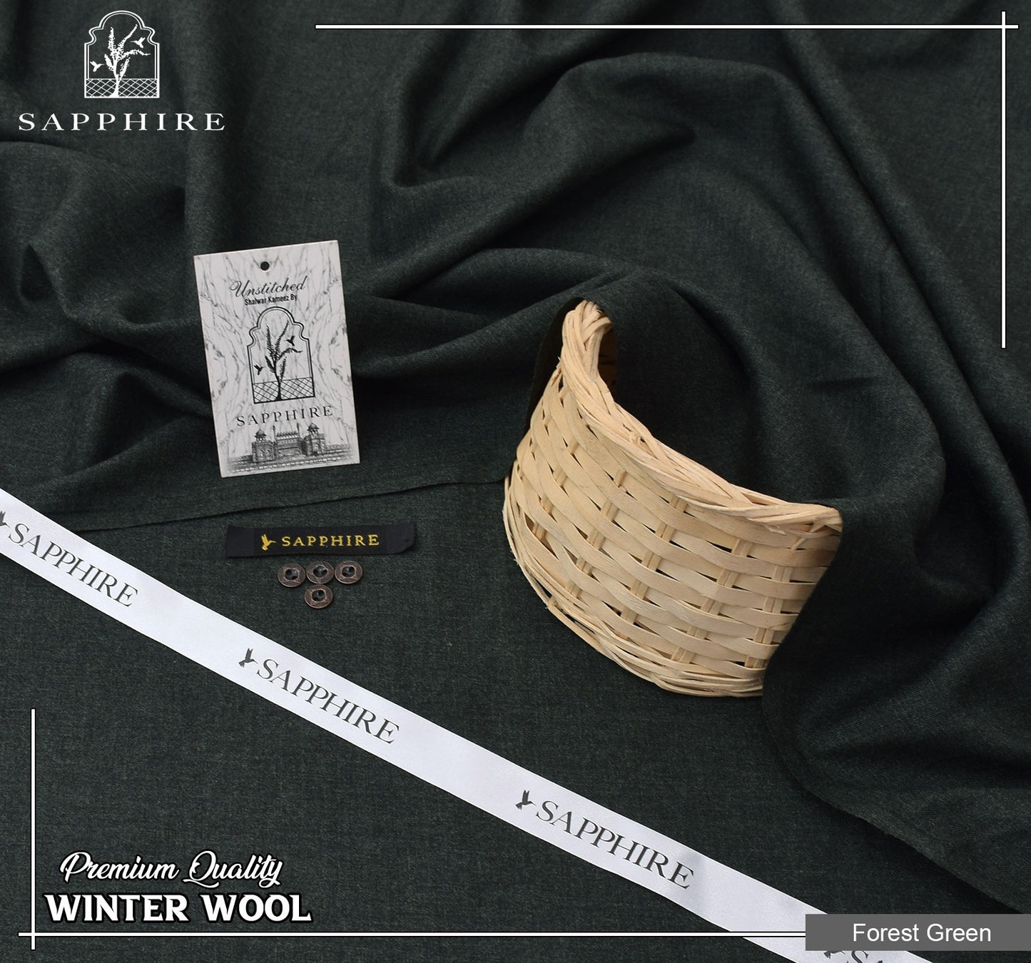 Saphire Pashmina Wool