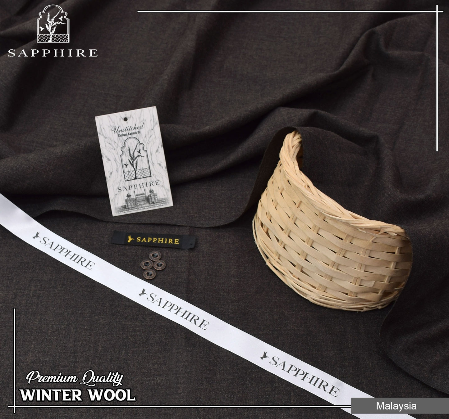 Saphire Pashmina Wool